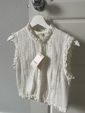 Down Hallie Crop top - Salt